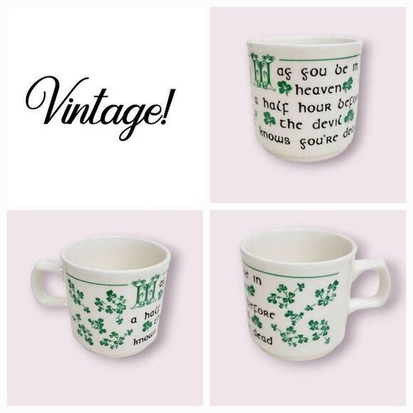 Vintage Irish mug limerick st Patrick's day - Picture 1 of 9